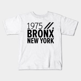 Bronx NY Birth Year Collection - Represent Your Roots 1975 in Style Kids T-Shirt